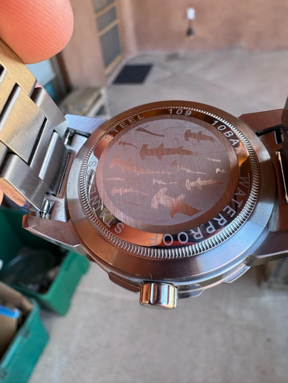 DUKA Green Dial Stainless Steel Dive Watch - Picture 4 of 6